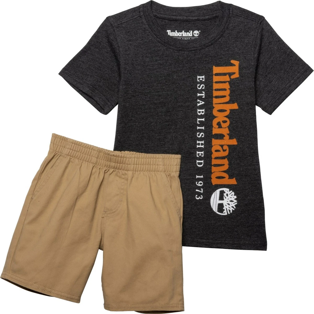Timberland T Shirt Shorts Set Baby Boys Toddler 2 pc Set Size 12M 18M 24M