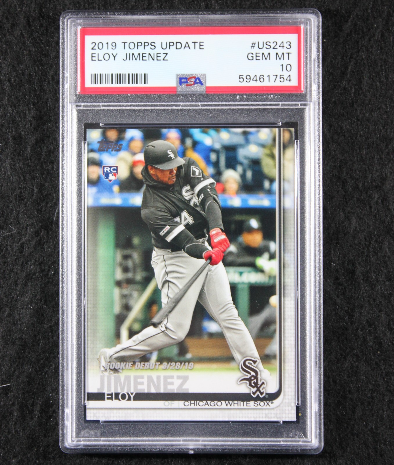 2019 Topps Update - Eloy Jimenez (RC) - #US243 - Chicago White Sox - PSA 10