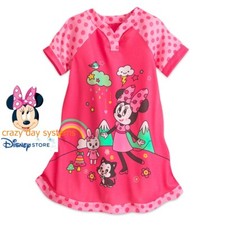 Disney Store Minnie Mouse Pink NightGown Nightshirt PJ's Girls 9/10