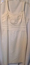 Calvin Klein  Women's Cream Sheath Dress Size 12 BUST 38 Waist 33 In