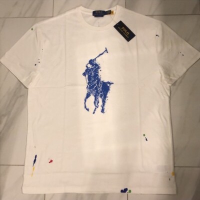 ★★POLO RALPH LAUREN★★ Ralph T-Shirt White MNPOTSH1N82207 Polo Ralph Lauren Polo Pony cotton-linen T-shirt | White