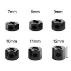 4X 12MM Metal Wheel Hex Hub Thickness 7-12mm for 1/10 RC Car SCX10 90046 Tamiya