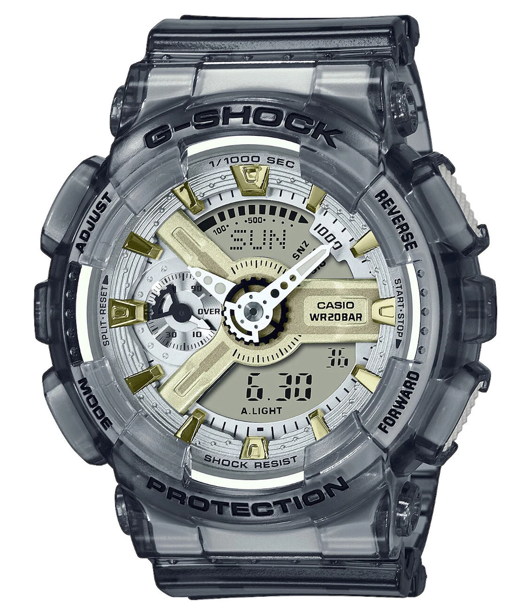 G shock gold clearance transparent