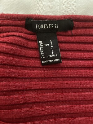 forever 21 knit dress cal Burgundy Mini L Top Rated