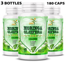 Moringa Oleifera Organic Leaf Extract 10,000mg Serving 100 Pure Capsules 180