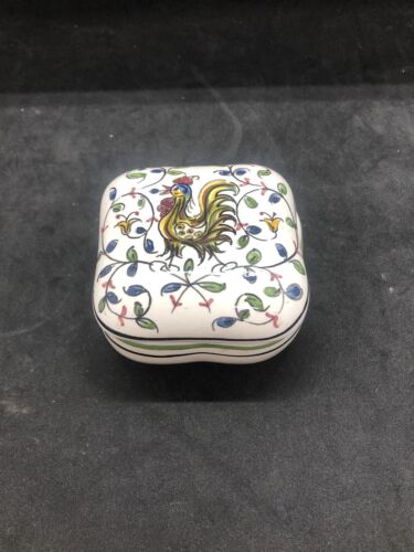 Vicor zette Agueda -Rooster - trinket dish Decor Made In Portugal Signed (b5) - Foto 1 di 6