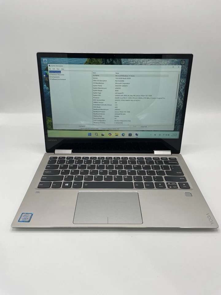 Lenovo Yoga 720-13IKB 13.3" Touchscreen | i5-7200U | 8GB RAM | 256GB SSD Win 11 - Image 2 of 4