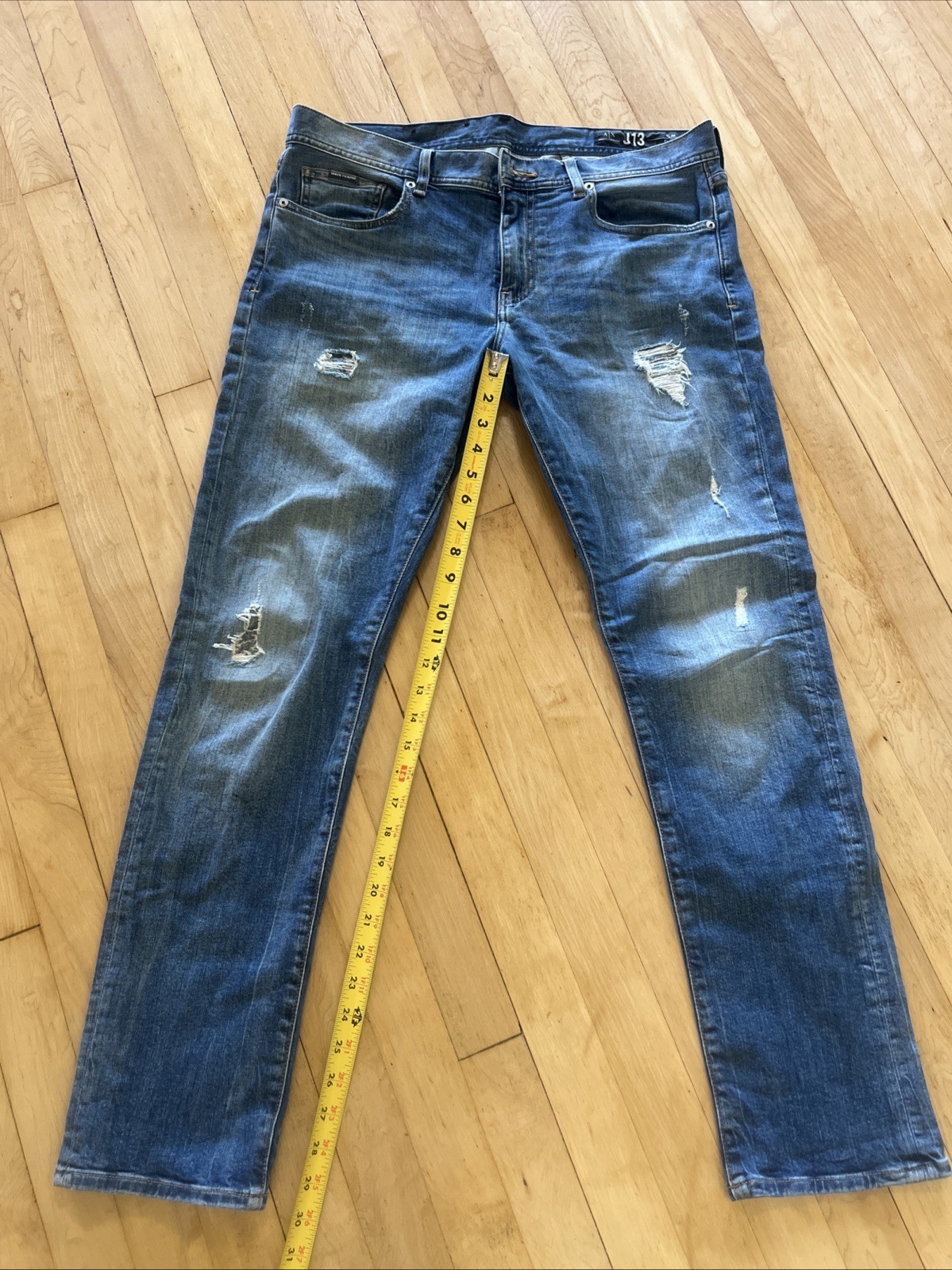 Armani Exchange Slim Fit Mens Jeans Light Wash J13 Denim Designer Size 33