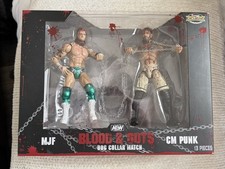 AEW MJF vs. CM Punk Blood & Guts Dog Collar Match Figure Pack Ringside Exclusive