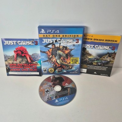 Just Cause 3 Day One Edition PS4 PlayStation 4 Complete CIB w/ Inserts
