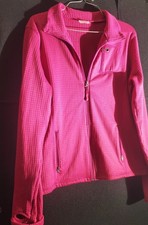 DANSKIN Women's Pink Full Zip Lightweight Active Jacket Size Large