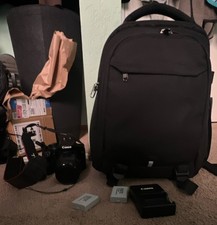Canon EOS Rebel XS Camera Bundle w/ EF-S 18-55mm Lens, Bag, Charger, Batteries
