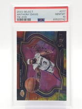 ANTHONY DAVIS 2022-23 SELECT COURTSIDE TIE-DYE PRIZM /25 #217 PSA 10 Q0004