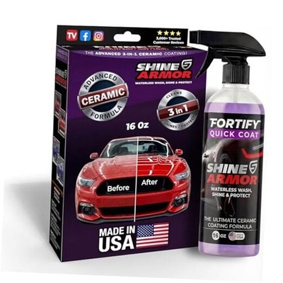 Car Wax Spray and Ceramic Coating for Cars - 3 in 1 16 Fl Oz (Pack of 1)