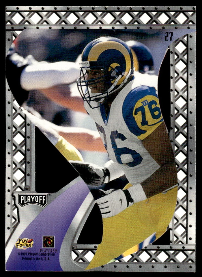 1997 Playoff Contenders #27 Orlando Pace FOOTBALL St. Louis Rams - Image 2 of 2