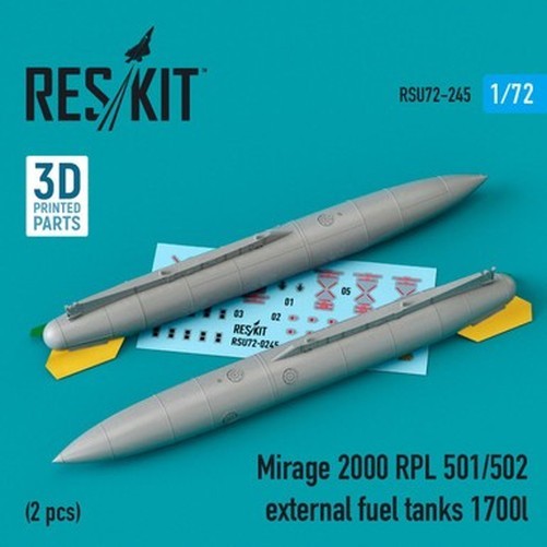Reskit RSU72-0245 1/72 Mirage 2000 RPL 501/502 External Fuel Tanks