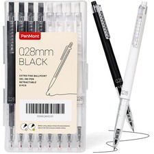 Retractable Gel Roller Pens, Japanese Style, 0.28mm Ultra Fine Point, Quick