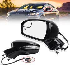 Left Driver Side Mirror Assembly Compatible with Ford Fusion 2016-2020 Power H