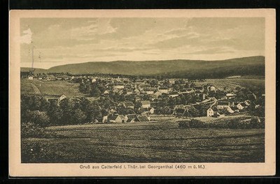 Ansichtskarte Catterfeld i. Thür., Totalansicht 1925 