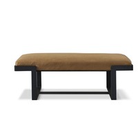 Designer Sitz Polster Bank Polster Sitz Hocker Bank Leder Holz Stil Edelstahl