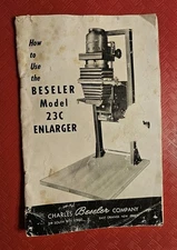 Beseler Model 23C Enlarger ORIGINAL Instruction Manual ABOUT 60 years old