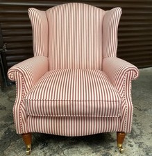 Laura Ashley - Southwold Chair -  Red Ticking Stripe