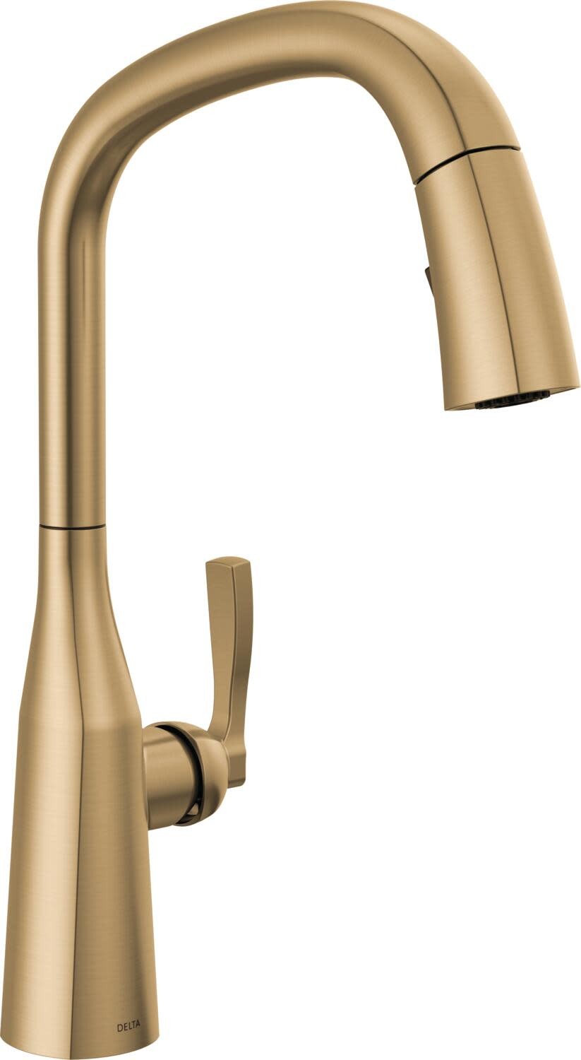 Delta 9176-PR-DST Stryke 1.8 GPM Pull-Down Kitchen Faucet - Lumicoat Champagne