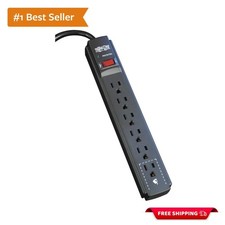 Eaton 6-Outlet Surge Protector Power Strip - 900 Joules, 6ft Cord, Certified