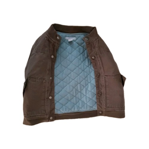 Janie and Jack Boys Snap Lined Vest Size 5T Washed Out Faded Style Snap Pockets - Picture 3 of 8
