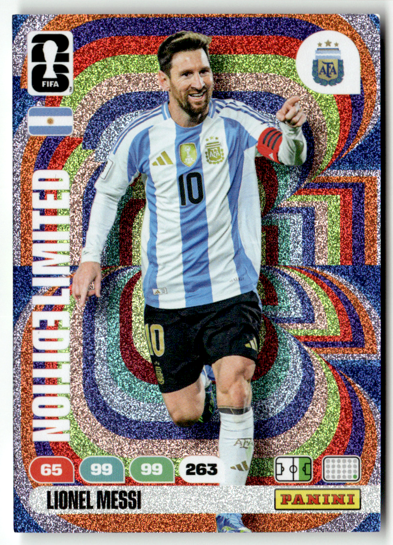 Panini FIFA World Cup Adrenalyn 2026 No. Lionel Messi Limited