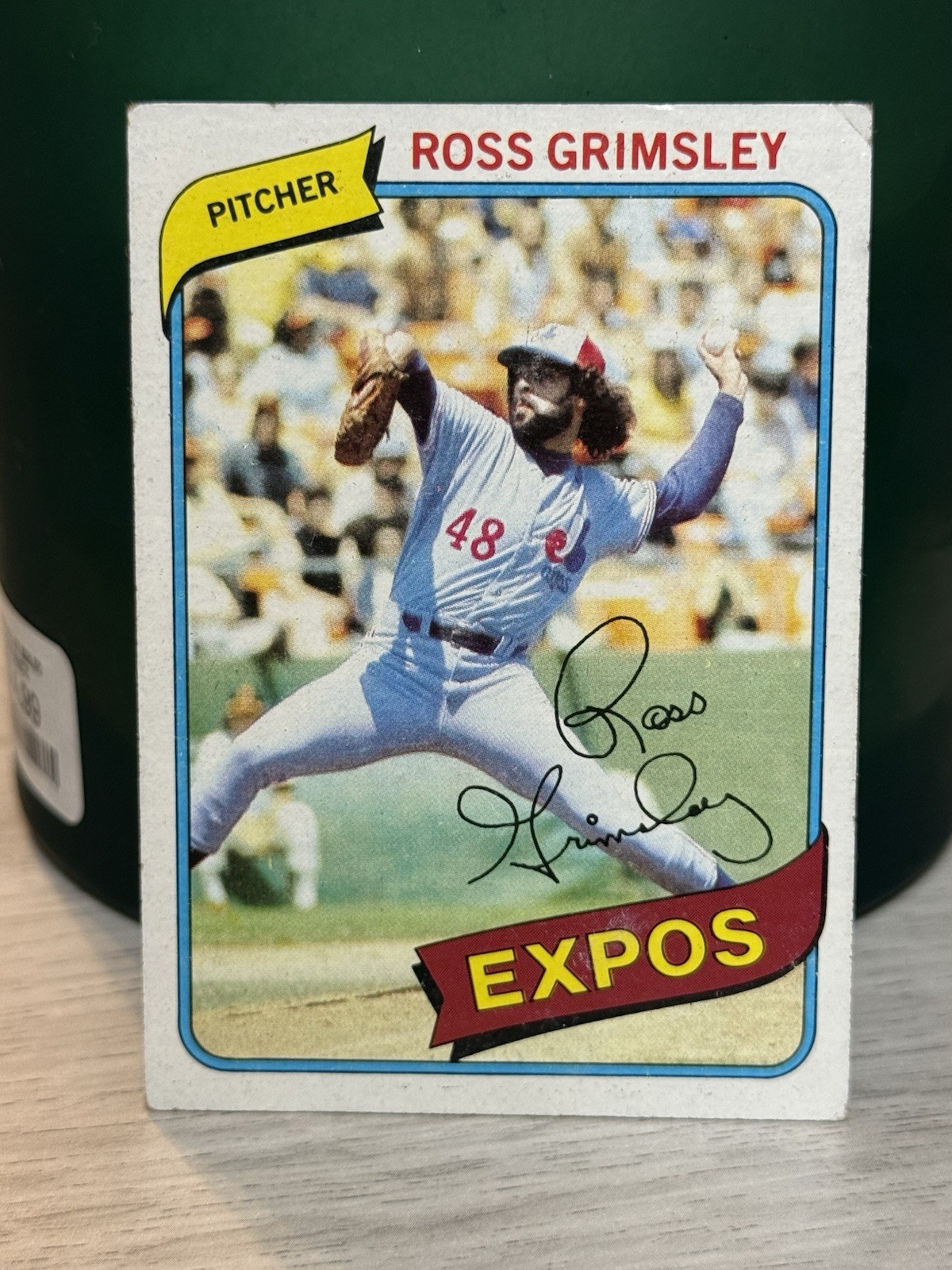 ROSS GRIMSLEY 1980 TOPPS #375 MONTREAL EXPOS -  FREE SHIPPING
