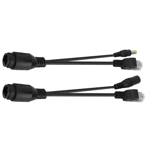 (Black) Passive POE Splitter POE POE Splitter 12V Ethernet Splitter IP - Afbeelding 6 van 12