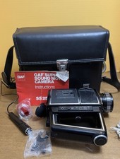 Vintage SUPER 8 - GAF- SOUND MOVIE CAMERA.SS 250 XL Mic Bag Untested