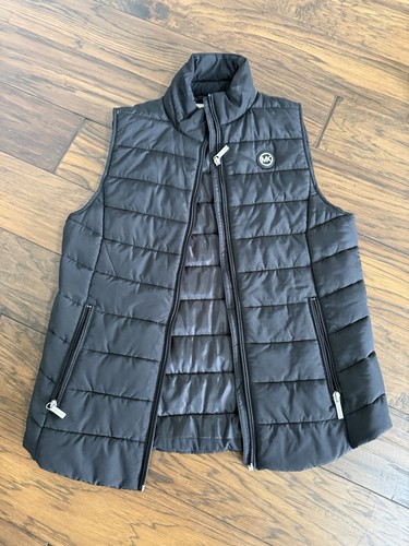 Michael Kors Women's Quilted Black Vest Size Small