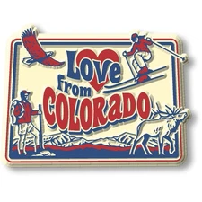 "Love from Colorado" Vintage State Magnet by Classic Magnets