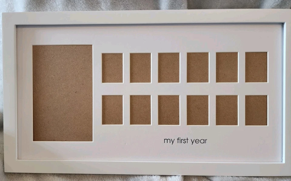 Marco de recuerdo de bebé Pearhead My First Year Photo Moments NUEVO Foto 2 de 4