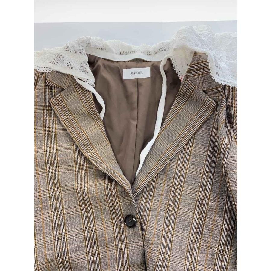 SNIDEL Tailored Jacket one Polyester Check SWFJ25… - image 5
