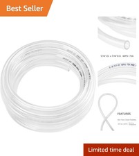 10ft Clear Vinyl Tubing - 5/16" ID Flexible PVC Hose, UV Resistant  Non-Toxic
