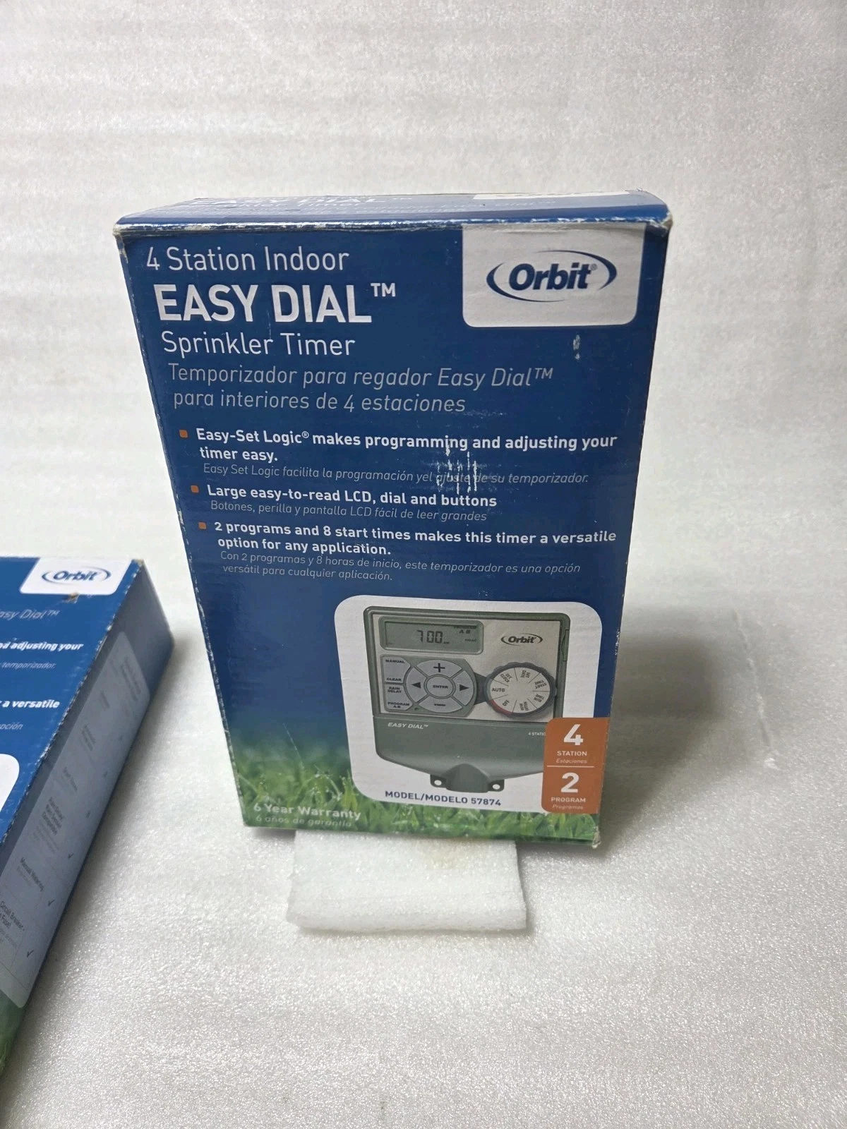 ORBIT 57874 4 Station Indoor Easy Dial Electrical Sprinkler Timer