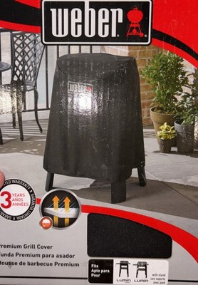 Weber 7196 Premium Grill Cover Lumin Compact Electric Grill & Stand New