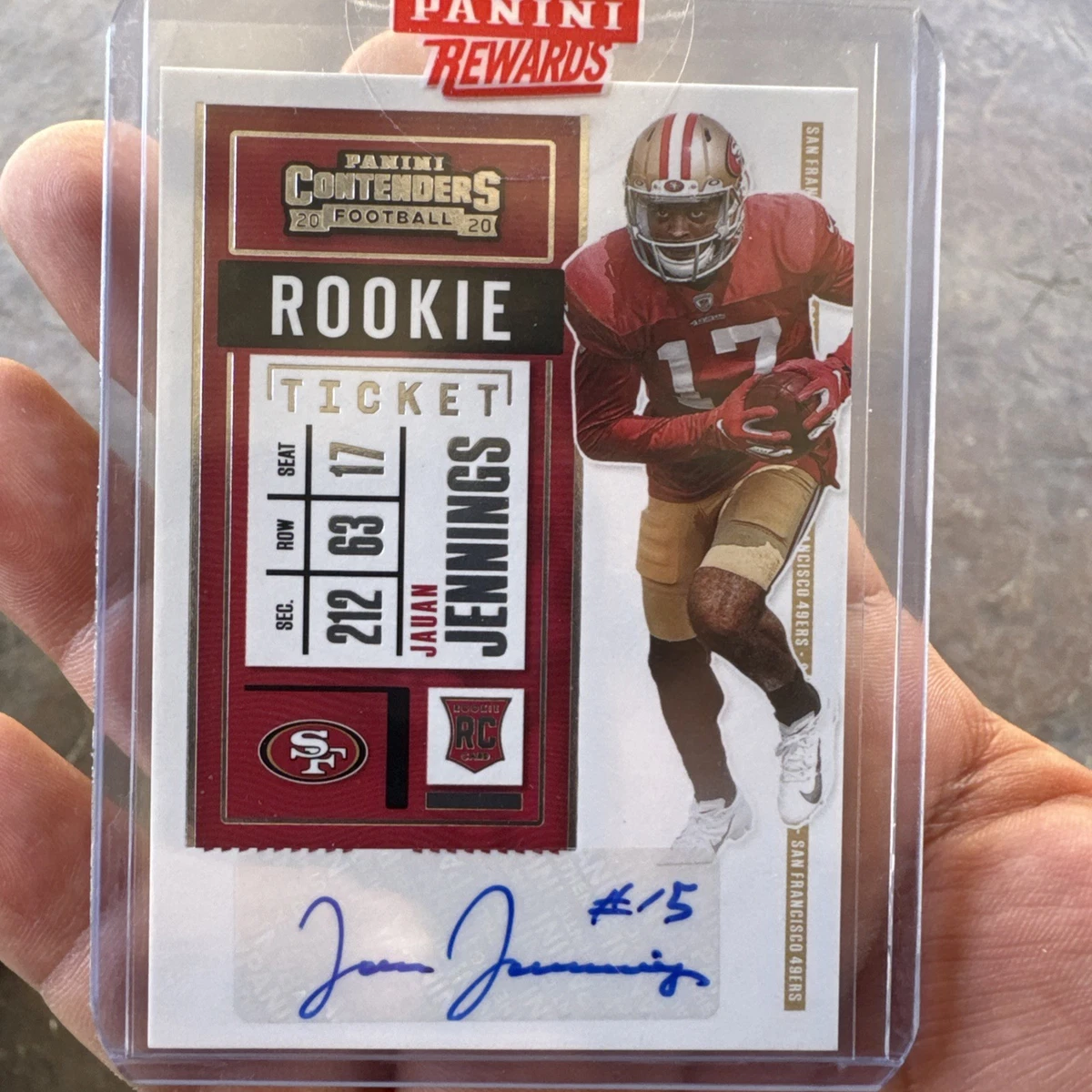 Panini Contenders 2020 Jauan Jennings #224 for sale | eBay