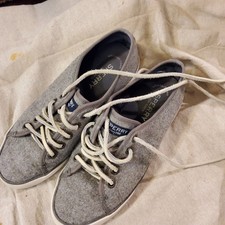 Sperry Pier View Top sider grey wool sneakers size 6.5