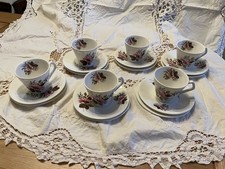 Vintage Lord Nelson Afternoon Tea service 6 Cup Saucer side plate  1950s Ex Cond