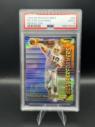 1999 Bowman’s Best #95 Peyton Manning Refractor PSA 9