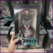 2025 New 24cm Joker Heath Ledger Action Figure Sitting Suit Handheld Joker Mask