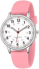 TWOPTION Nurse Watch for Women Waterproof Analog Silicone Watch-pink