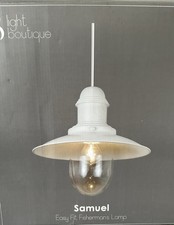 JOHN LEWIS Samuel Kitchen Dinning Ceiling Light, White / Beige Colour