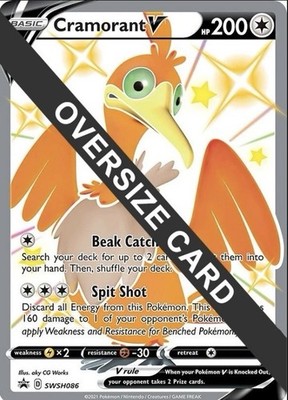 Cramorant V SWSH086 - Jumbo Card - NM