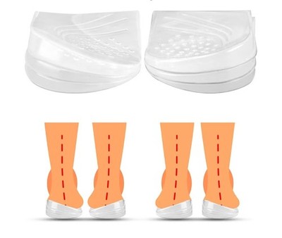 3 Layers Adjustable Heel Wedge Corrective  Inserts (Size:L)