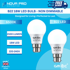18W LED Bulb Cool White Daylight E27 Screw or B22 Bayonet Free Delivery UK